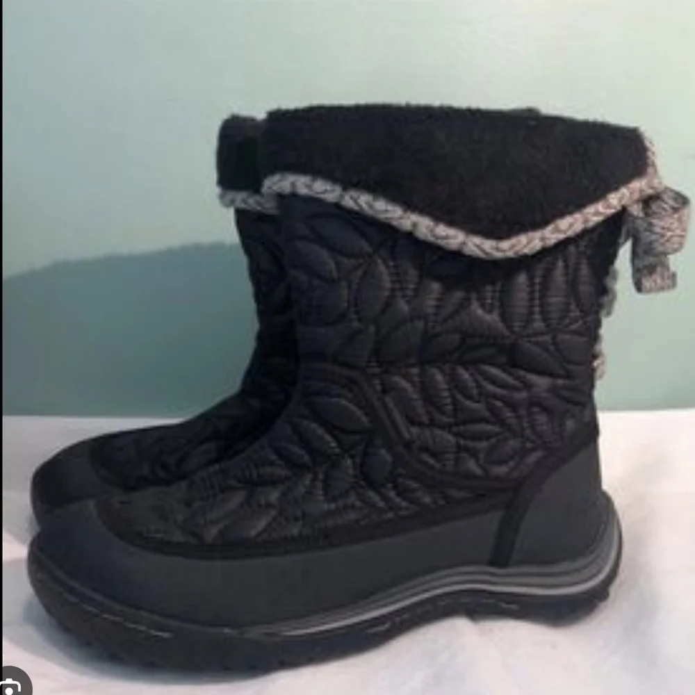 Jambu Black Quilted Kids Boots